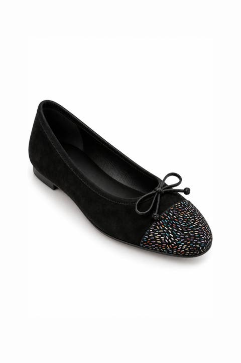 Amelie Cap-toe Leather Ballet Flat (women)