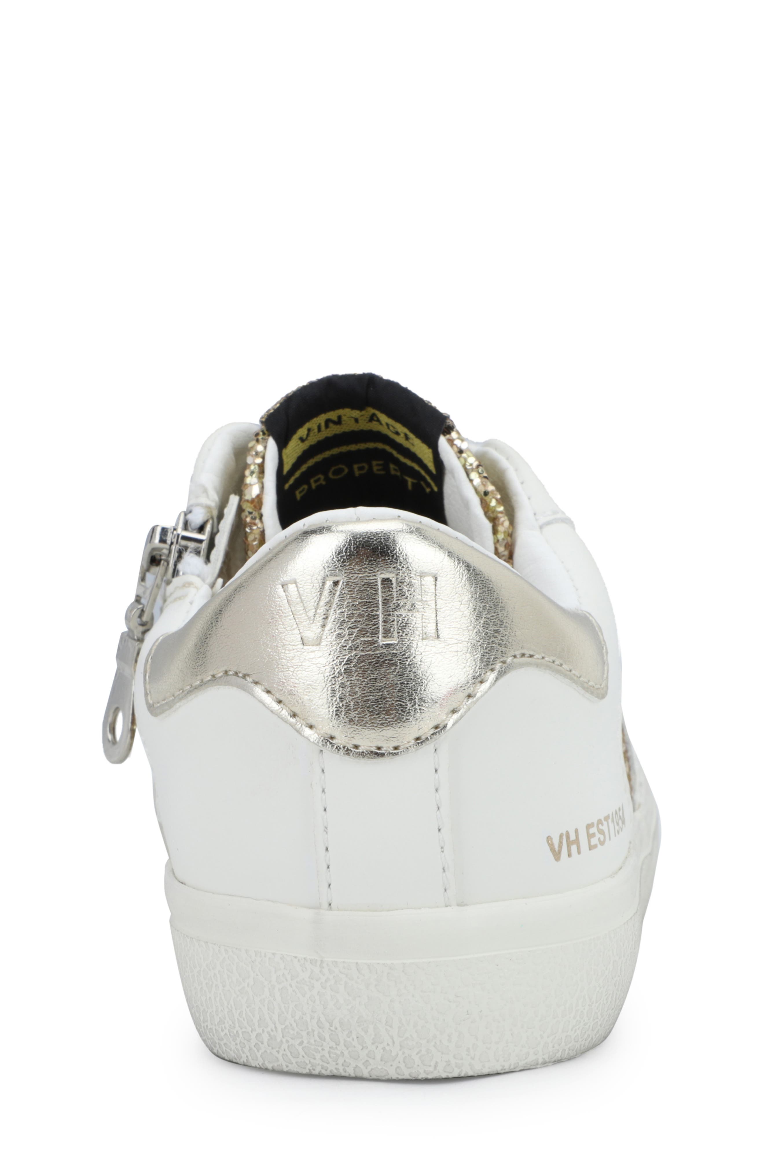 Kids' Vail Sneaker, Alternate, color, WHITE GOLD GLITTER