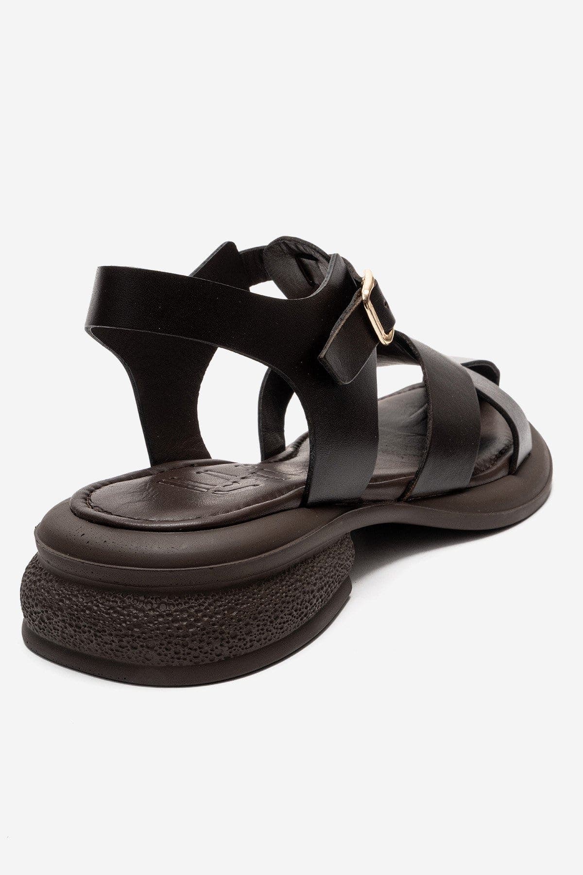 Guido Leather Sandal, Alternate, color, Brown