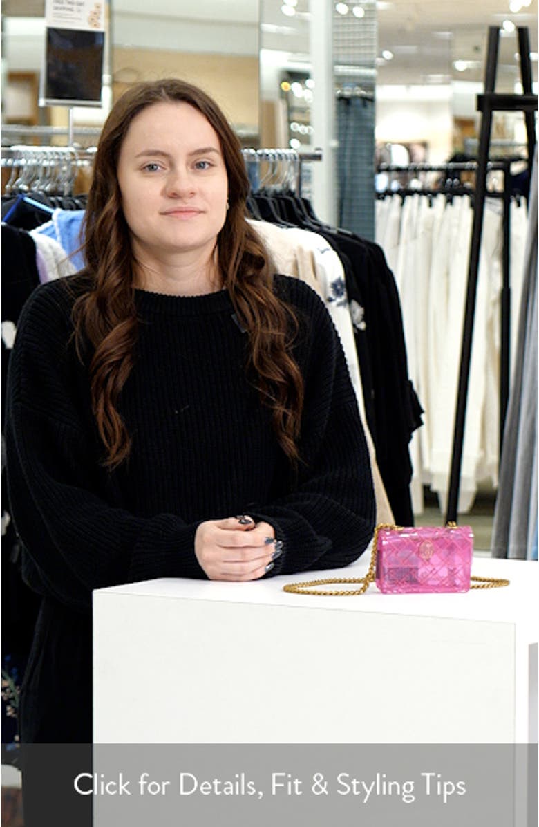 Micro Kensington Vinyl Crossbody Bag, sales video thumbnail