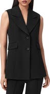AllSaints Astra Longline Waistcoat