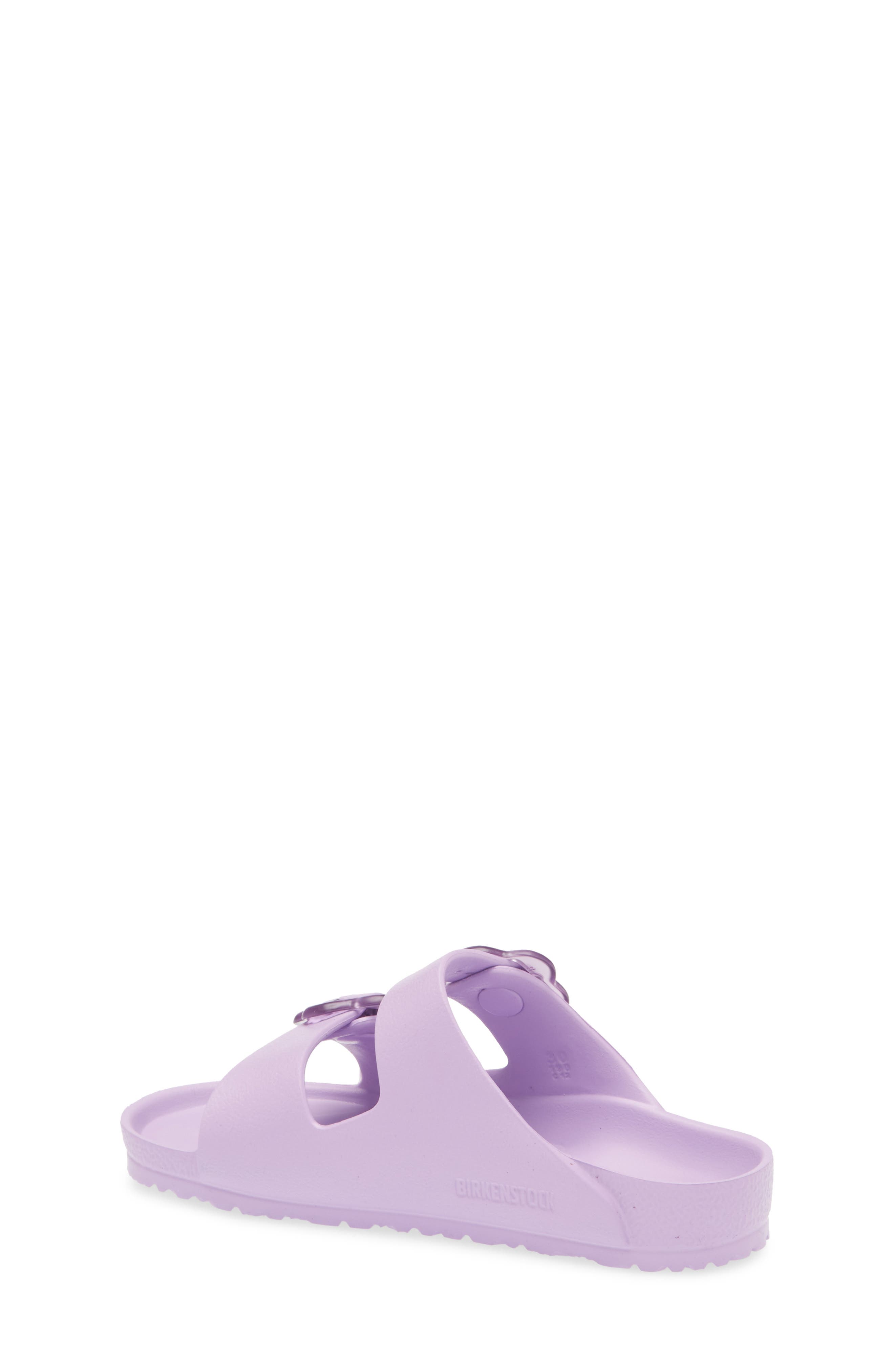 Kids' Arizona Flower Buckle Slide Sandal, Alternate, color, CROCUS