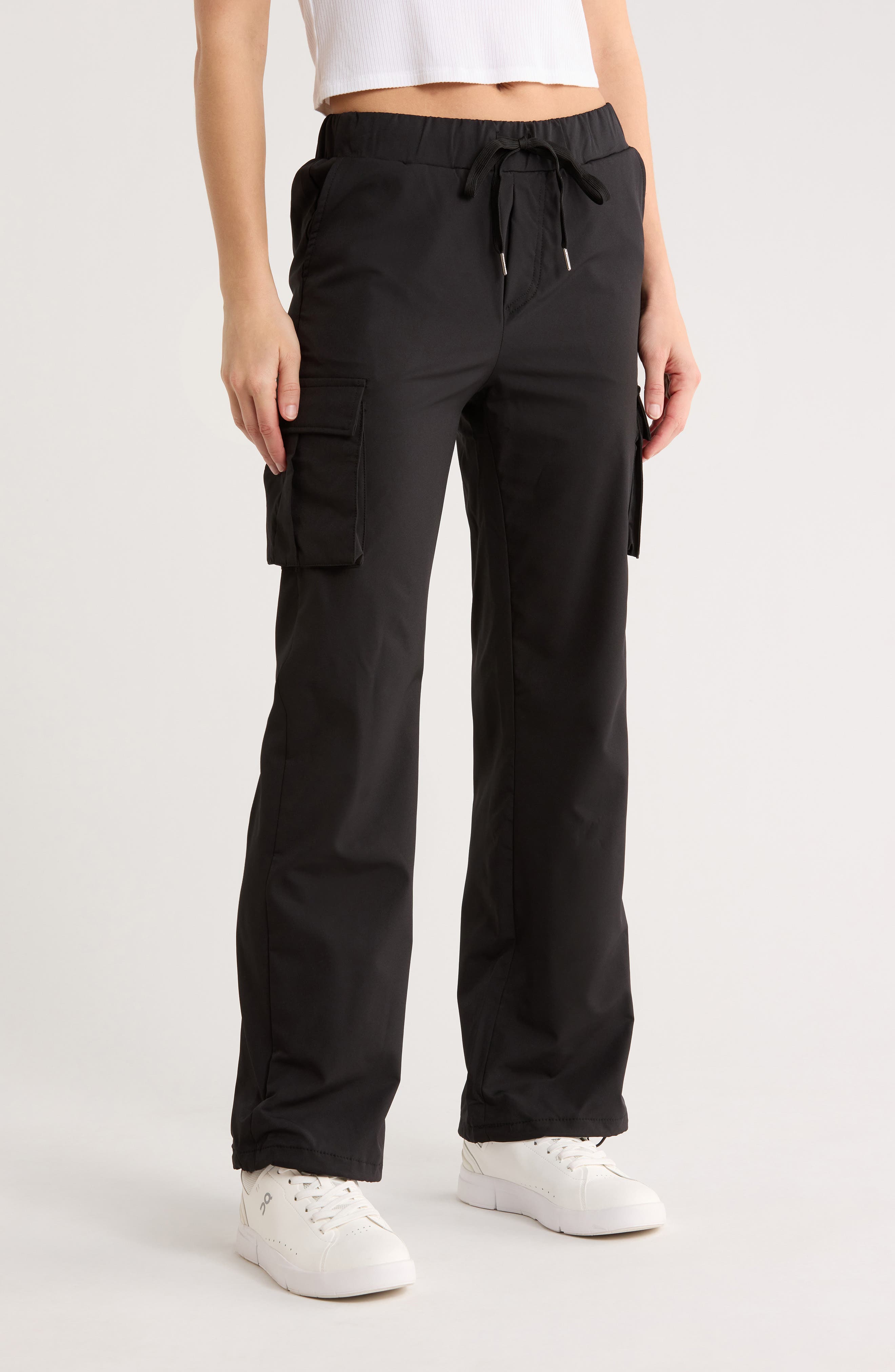 Jessica Simpson Fleece Lined Woven Cargo Pants