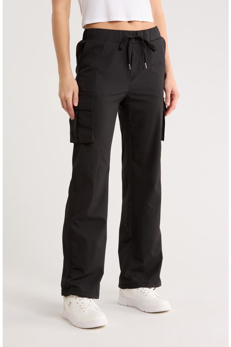 Fleece Lined Woven Cargo Pants, Main, color, METEORITE
