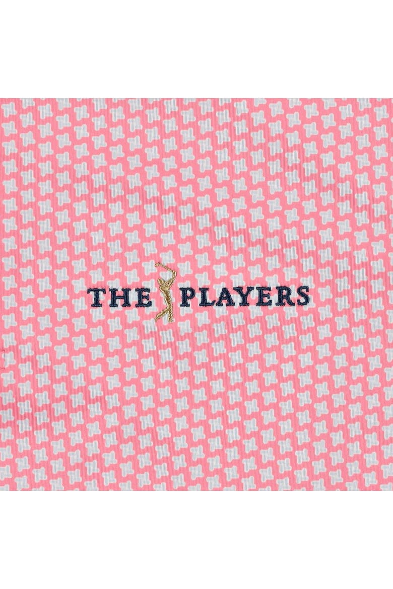 Men's FootJoy  Pink 2025 THE PLAYERS ProDry Houndstooth Geo Lisle Polo, Alternate, color, Pink