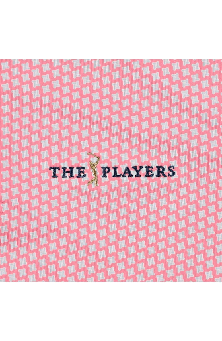 FOOTJOY Men's FootJoy  Pink 2025 THE PLAYERS ProDry Houndstooth Geo Lisle Polo, Alternate, color, Pink