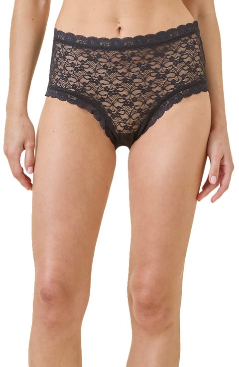 Lace High Waist Briefs