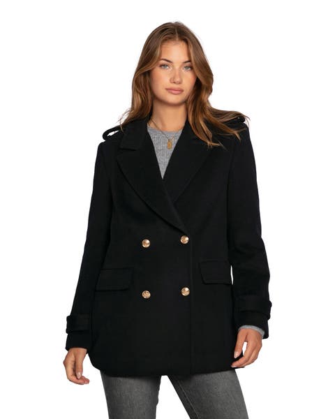 Harbour Military Wool Blend Pea Coat