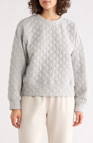 Z by Zella Retreat Quilted Crewneck Sweatshirt