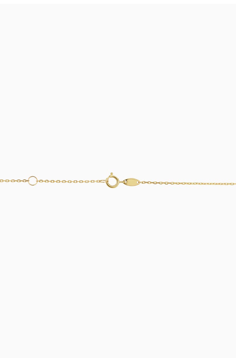 Oradina 14K Yellow Gold Flutter By Anklet, Alternate, color, Yellow Gold
