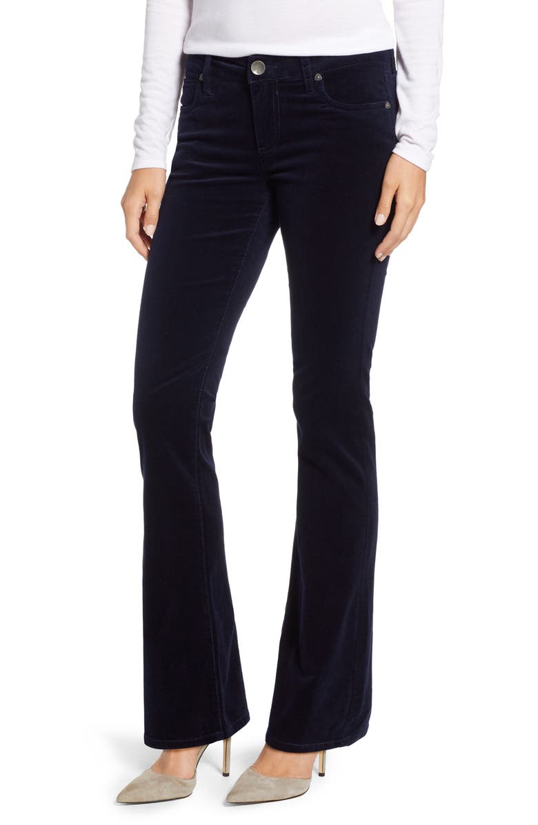 KUT from the Kloth Karen Bootcut Corduroy Pants, Main, color, Navy