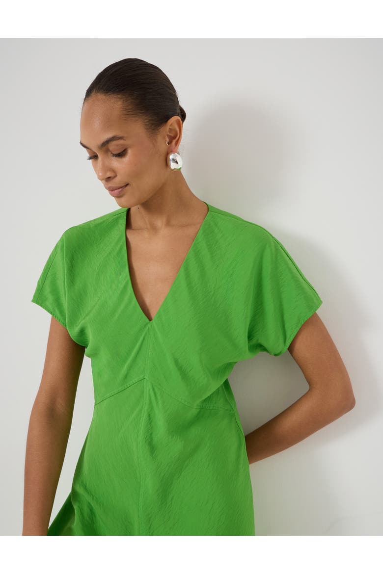 Grace Air Flow V-Neck Mini Dress, Alternate, color, Lime Green