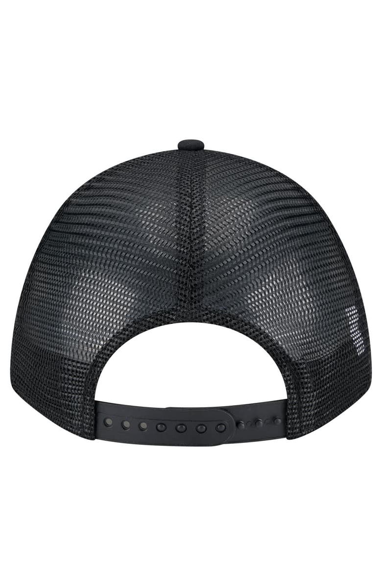 New Era Men's New Era Black Houston Astros Gradient 9FORTY A-Frame M-Crown Trucker Adjustable Hat, Alternate, color, Black