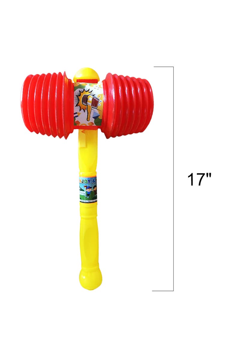 ArtCreativity Giant Squeaky Hammer 17 Inch Pounding Noise Toy, 3+, Alternate, color, Multicolored