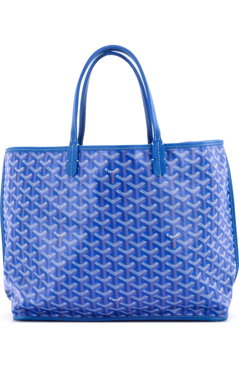 Pre-Owned Goyard Anjou Reversible Tote Coated Canvas PM, Main, color, Blue