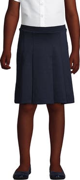 Lands' End School Uniform Girls Ponte Pleat Skirt