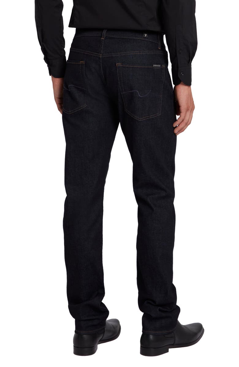 7 For All Mankind The Straight Squiggle Straight Leg Jeans, Alternate, color, Rinse Blue