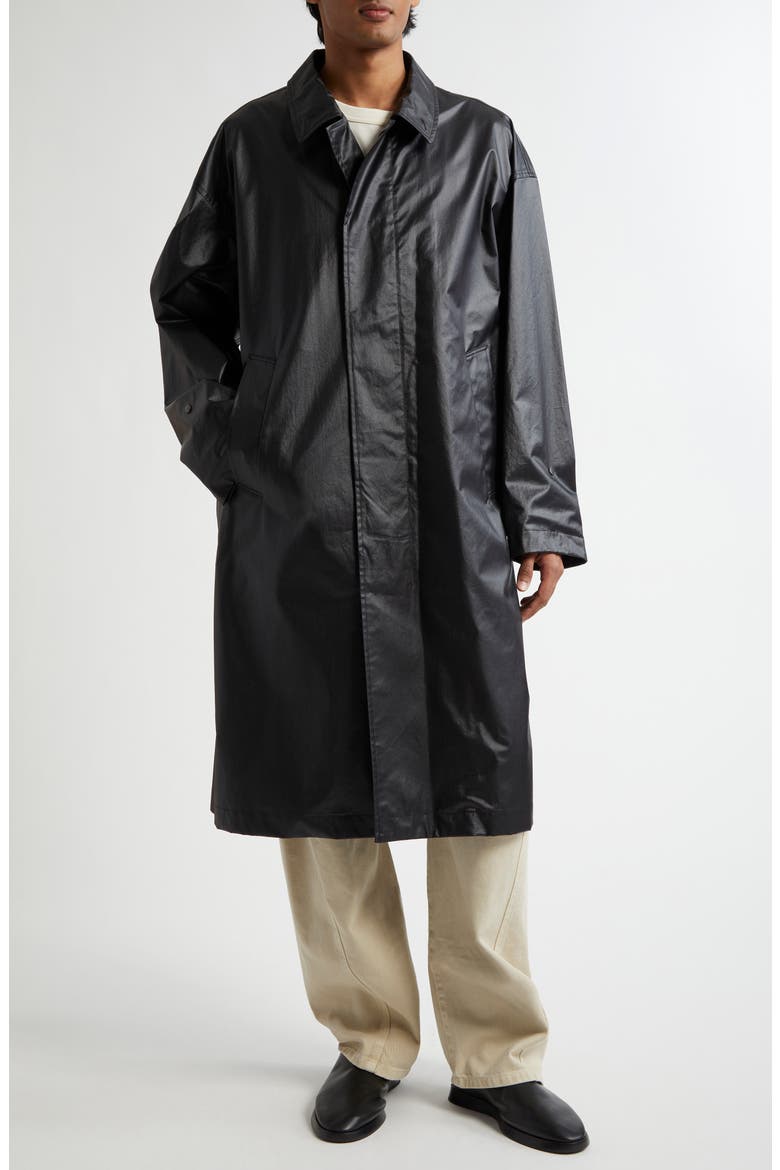 Lemaire Boxy Coated Water Repellent Rain Coat (Men) | Nordstrom