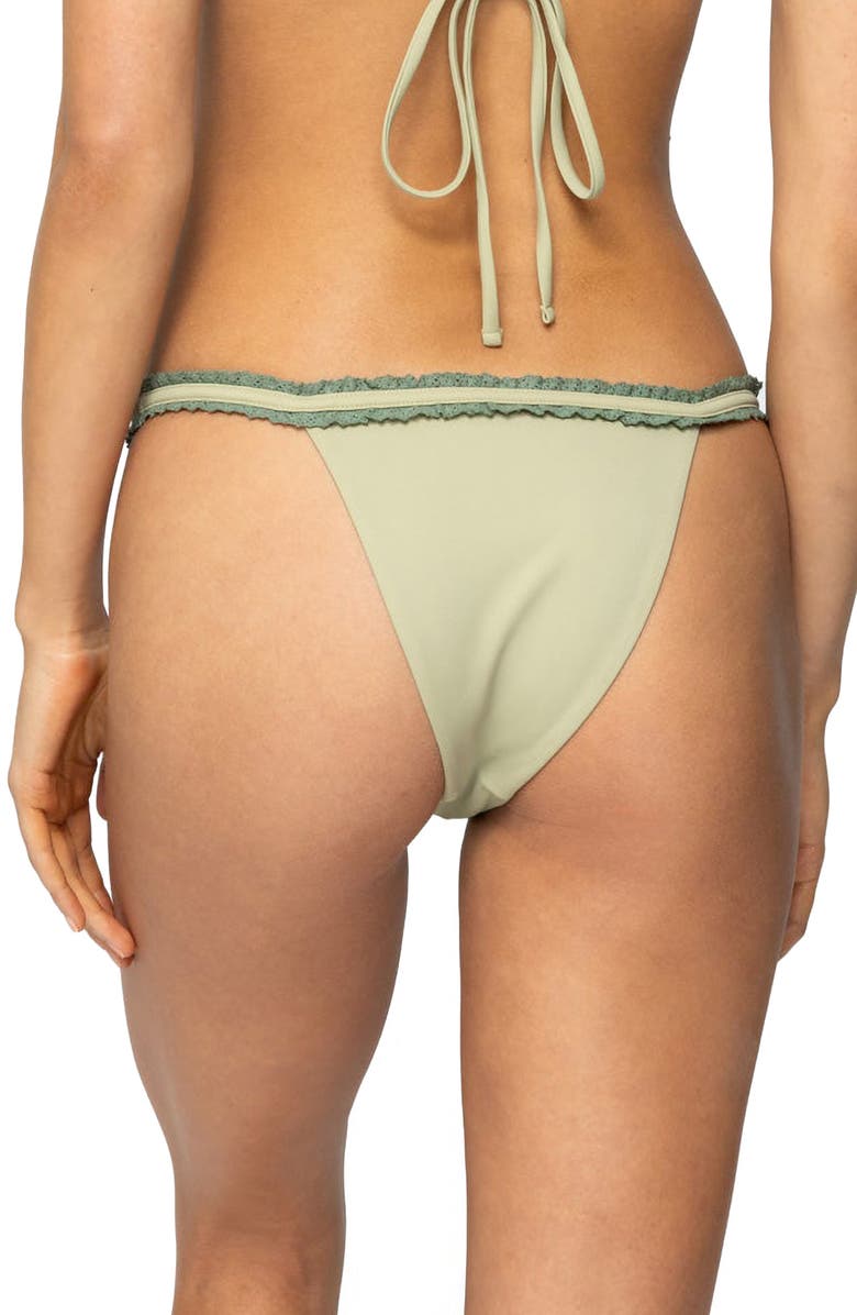 EDIKTED Mandy Bikini Bottoms, Alternate, color, Olive