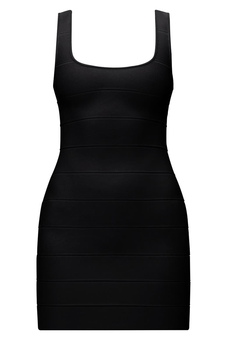 The Gabriella Bandage Minidress, Alternate, color, BLACK