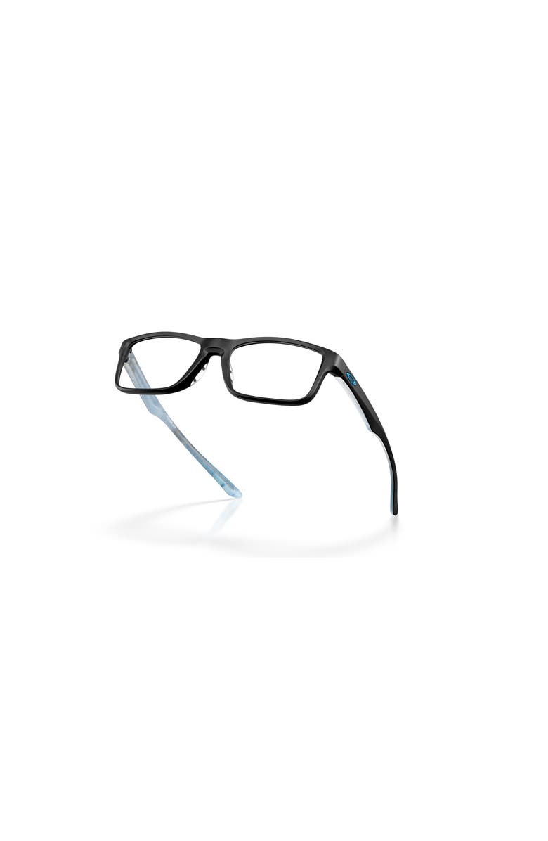 Oakley 53mm Rectangle optical glasses, Alternate, color, Black