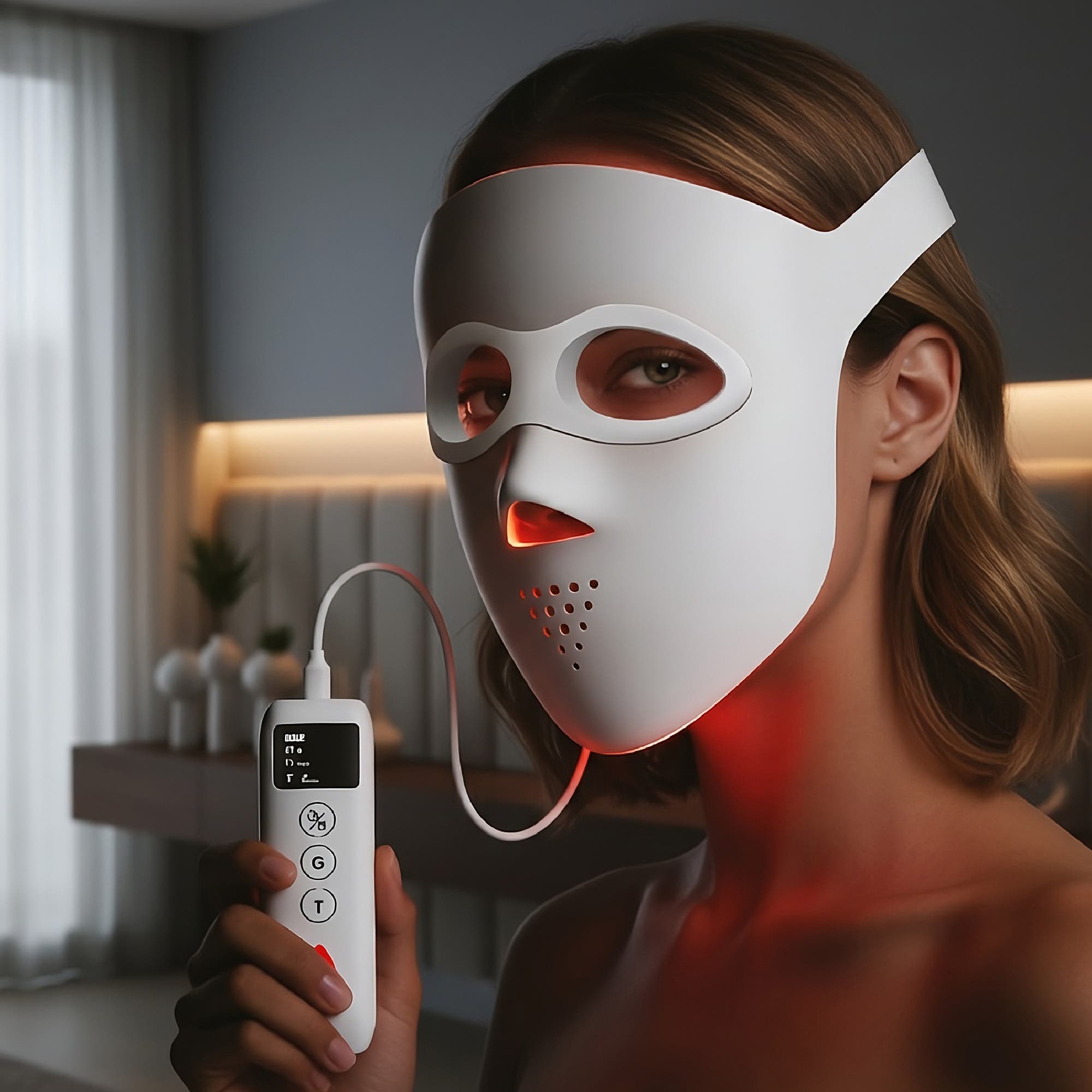 PURSONIC 3D Soft-Silicone LED Therapy Mask with Smart Controller