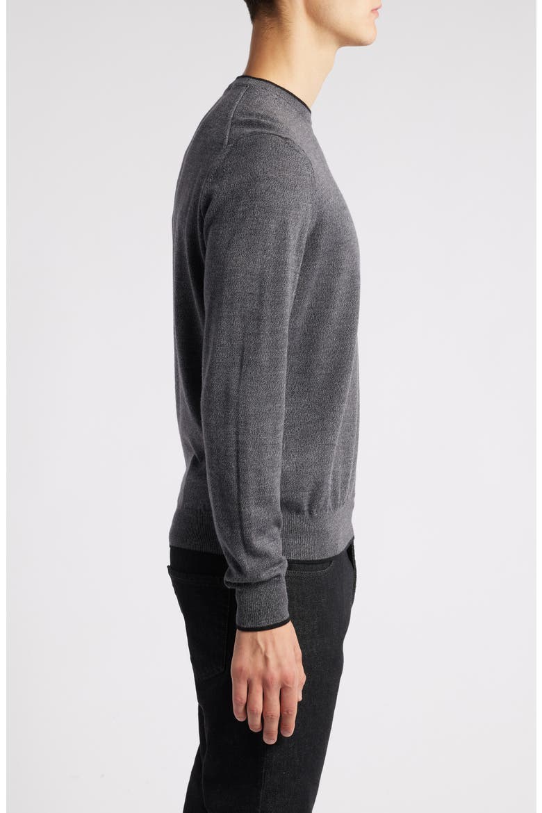 Mélange Wool Sweater, Alternate, color, GREY