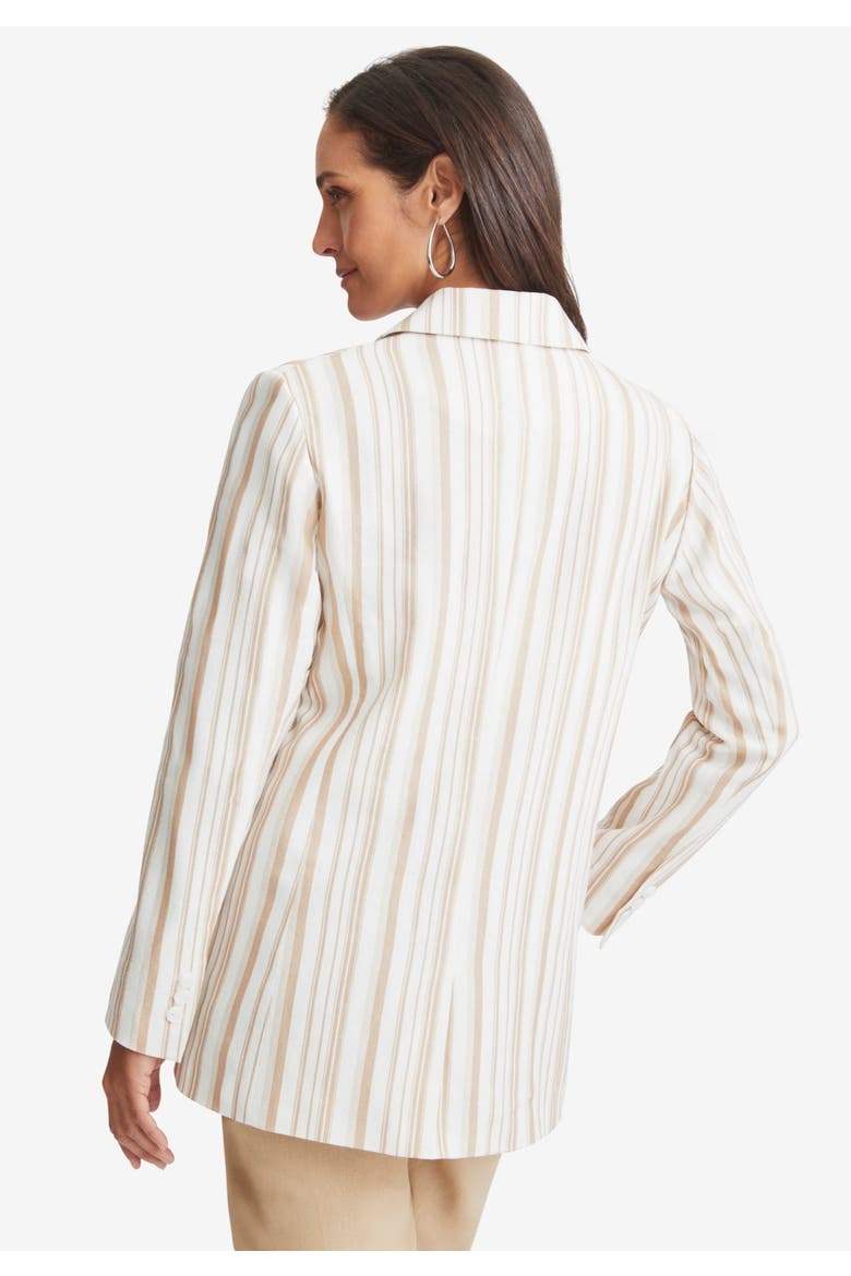 Linen Blazer, Alternate, color, RASPBERRY