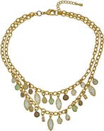 Loni Paul Jewelry Layered Gemstone Charm Necklace