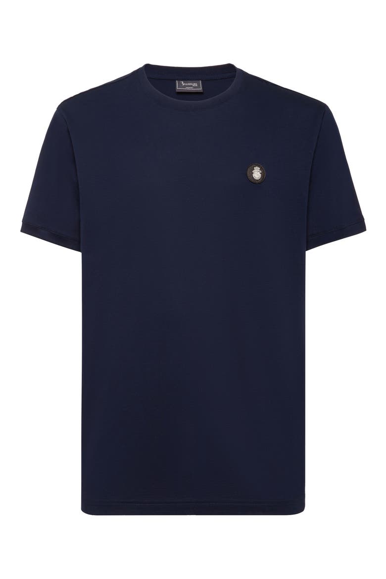 T-Shirt Round Neck Ss Men, Main, color, navy