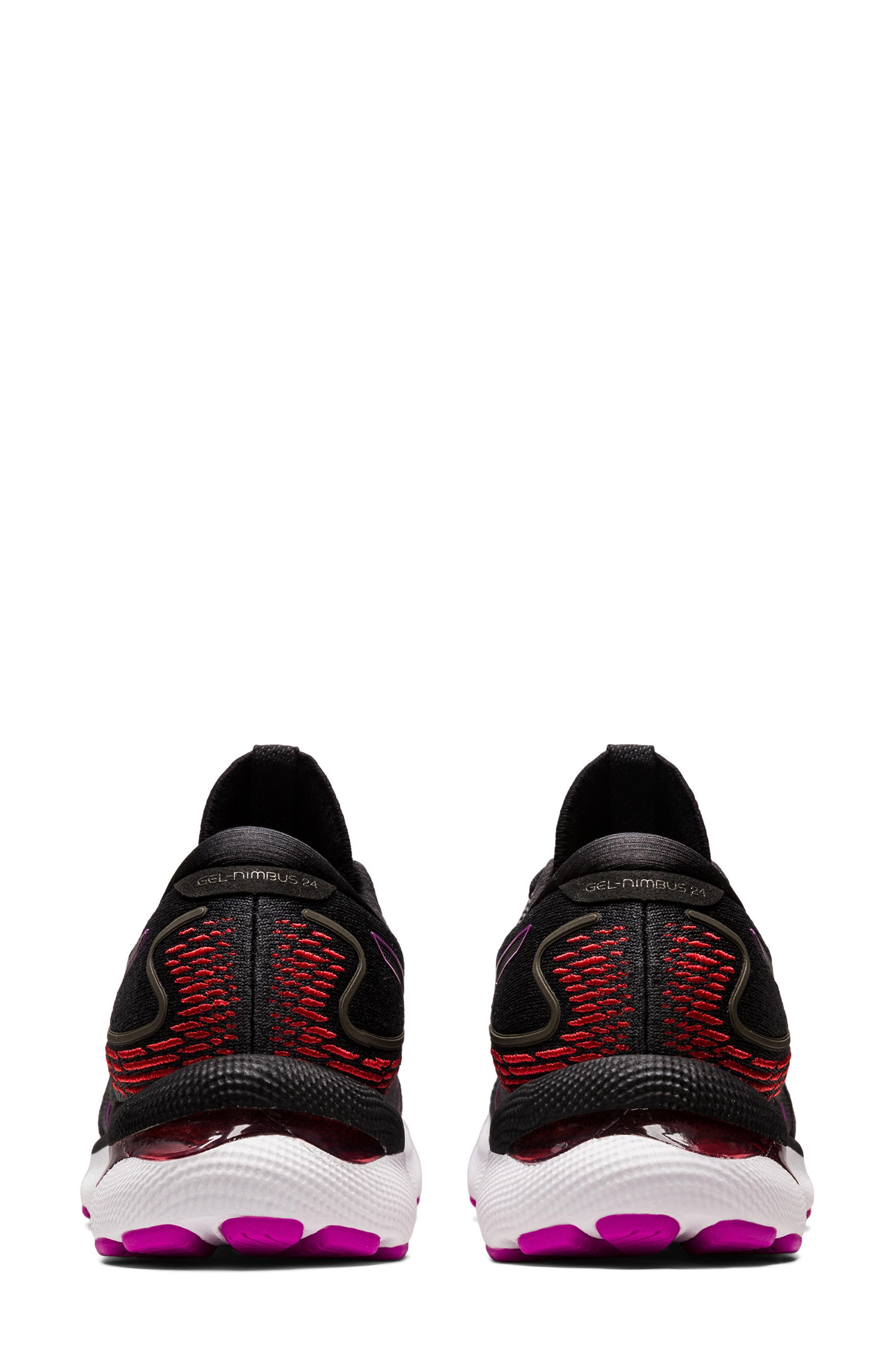 GEL-Nimbus 24 Running Shoe, Alternate, color, BLACK/ ORCHID