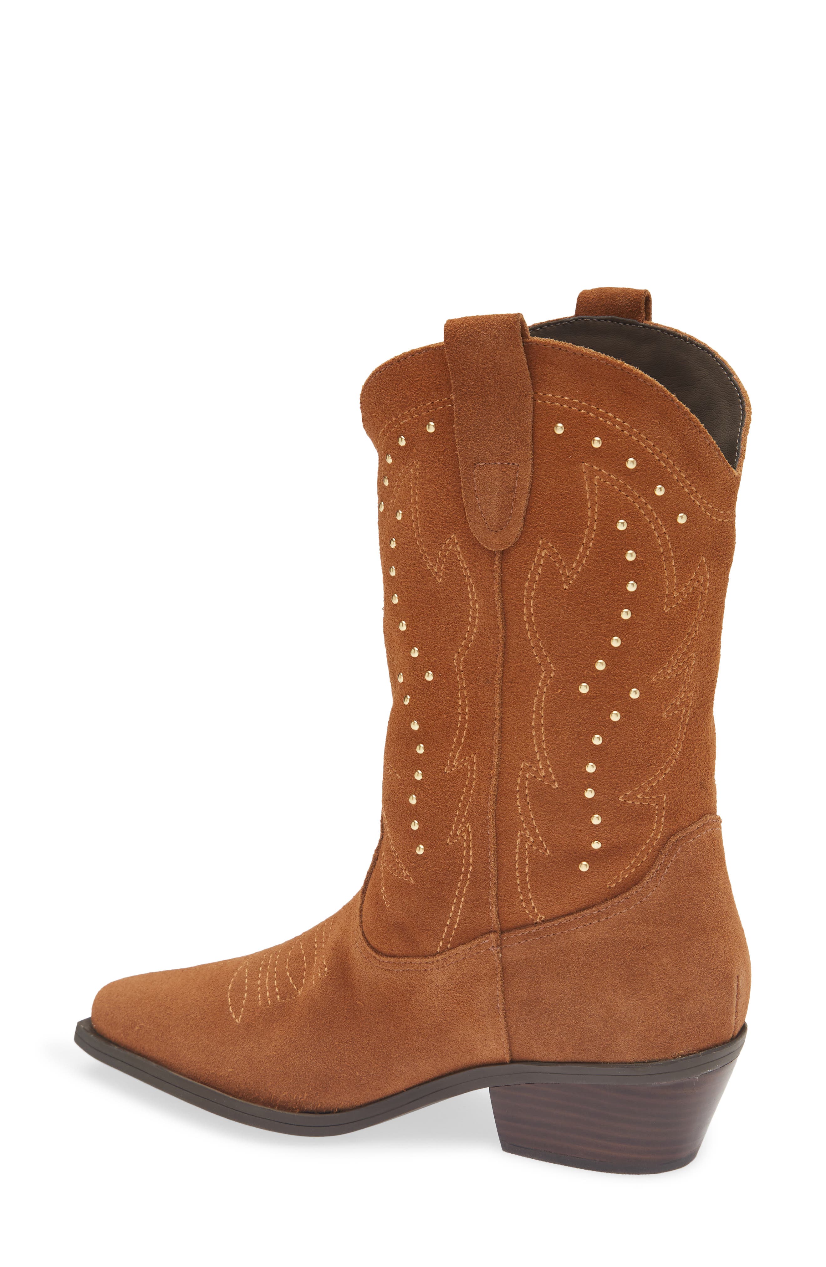Metallic Western Boot, Alternate, color, CASTANHO 26