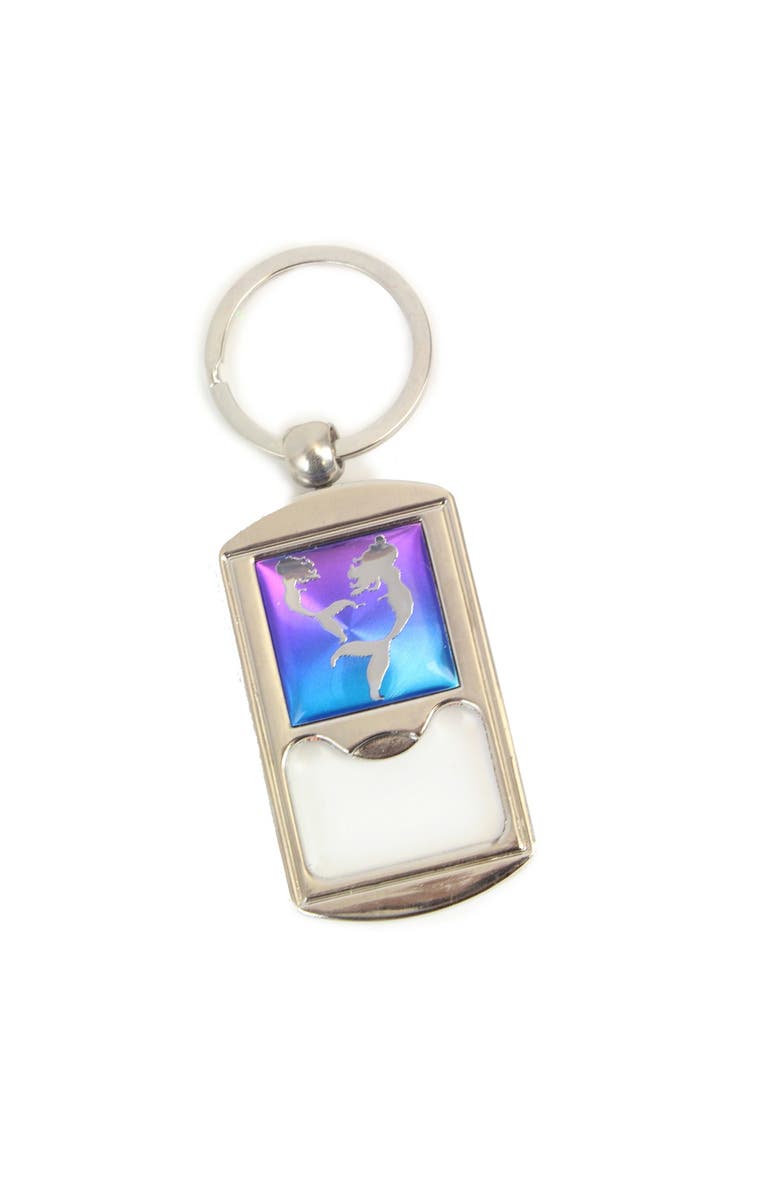 Beachcombers 2.5" Bottle Opener Keychain Mermaid, Main, color, Purple