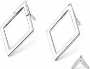 REBL Open Chevron Jacket Earrings