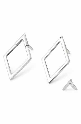 REBL Open Chevron Jacket Earrings