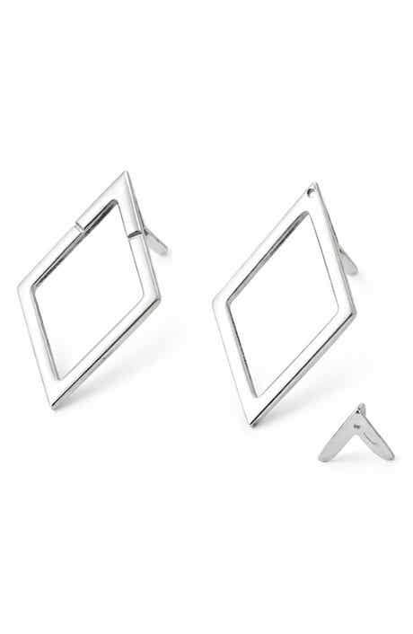 REBL Open Chevron Jacket Earrings