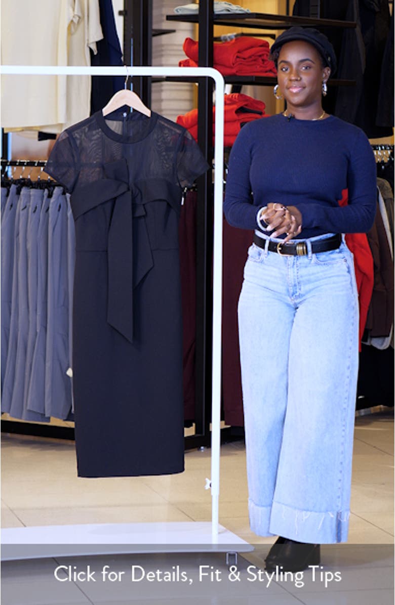 Roselle Bow Detail Cocktail Midi Dress, sales video thumbnail