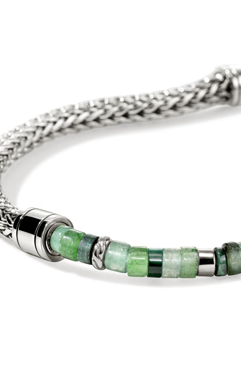 John Hardy Heishi Chain Bracelet, Sterling Silver, Stones, Alternate, color, Silver