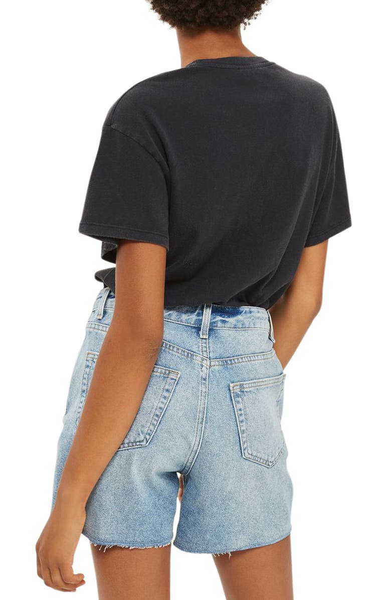 Topshop by And Finally Lace-Up Pink Floyd Tee, Alternate, color, 