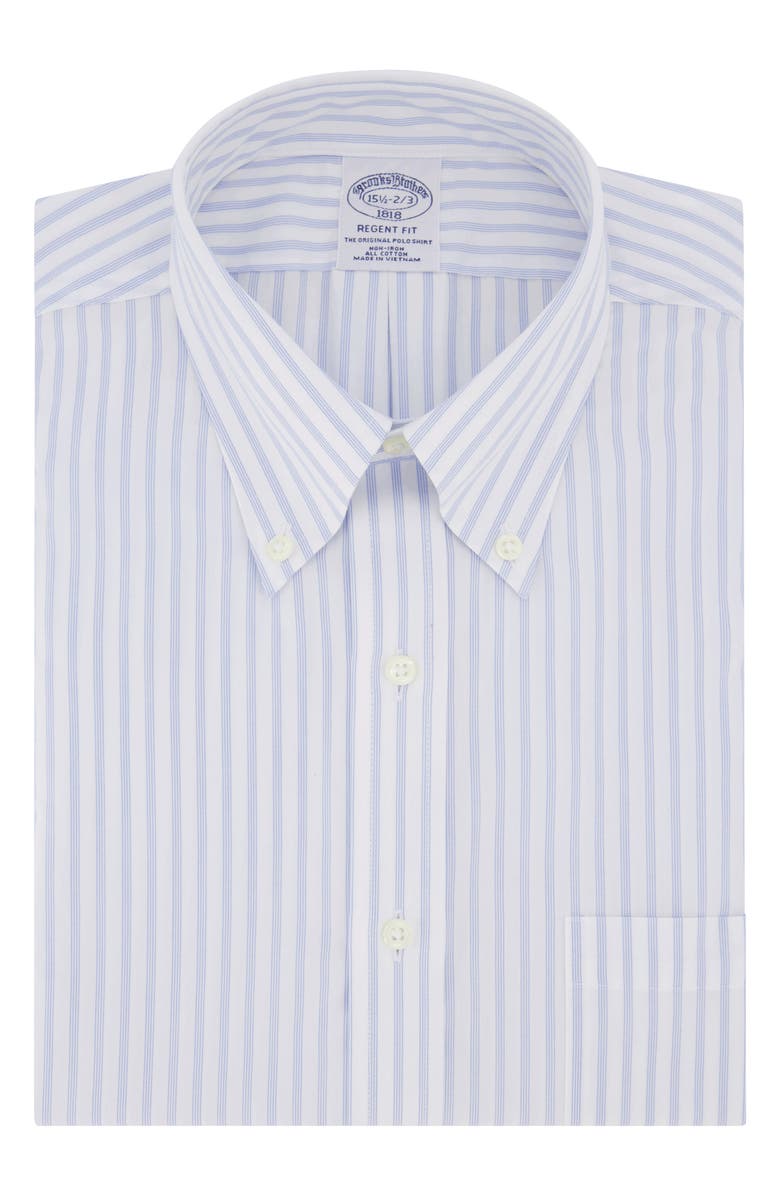 Brooks Brothers Non-Iron Regent Fit Dress Shirt, Main, color, 