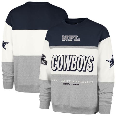 Men's '47 Navy/Gray Dallas Cowboys Breeze Maximalist Sweatshirt