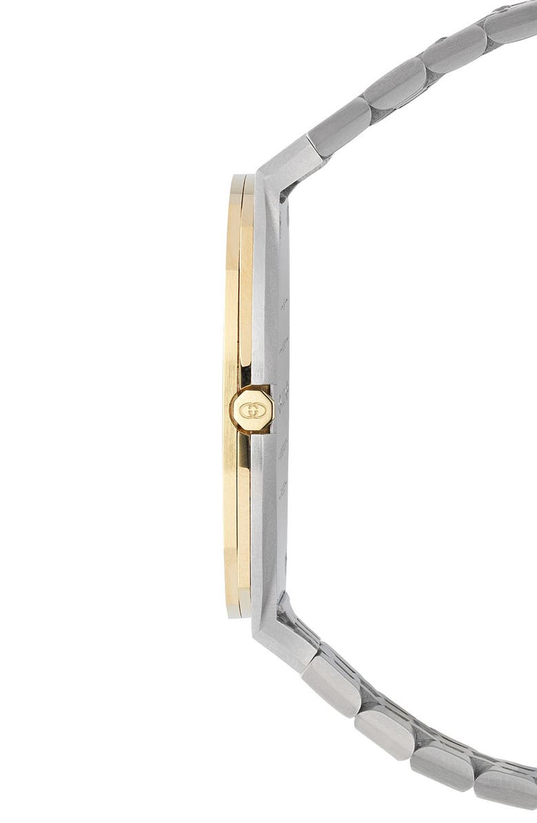 Gucci 25H Two-Tone Stainless Steel Bracelet Watch, 38mm, Alternate, color,