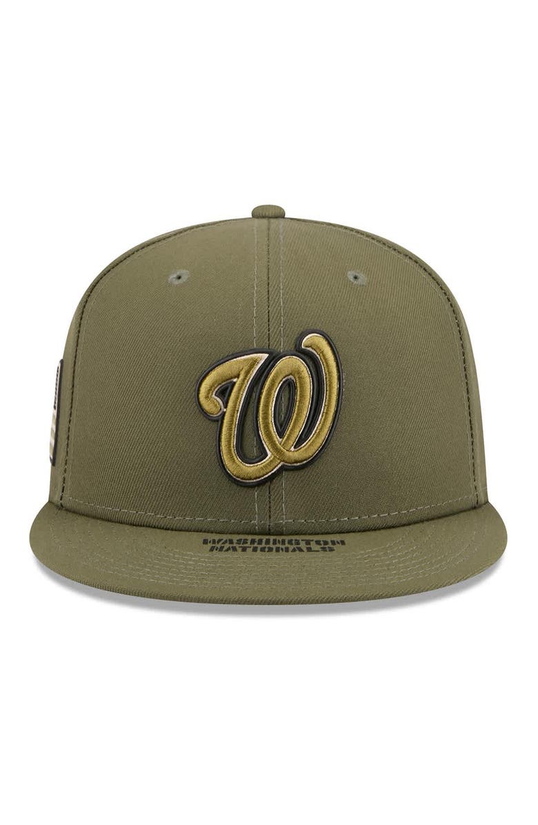 New Era Men's New Era  Olive Washington Nationals 2026 Armed Forces Day 59FIFTY Fitted Hat, Alternate, color, Olive