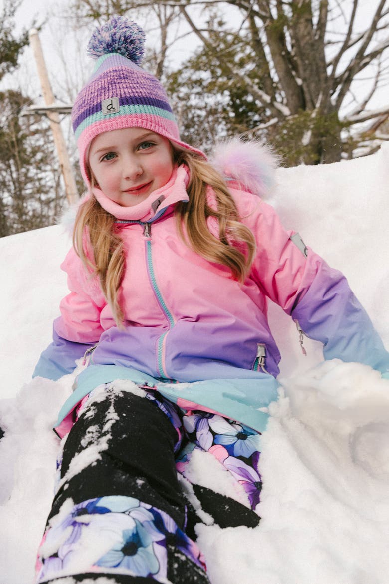Play Gradient Jacket & Floral Pants Two Piece Snowsuit, Alternate, color, Gradient