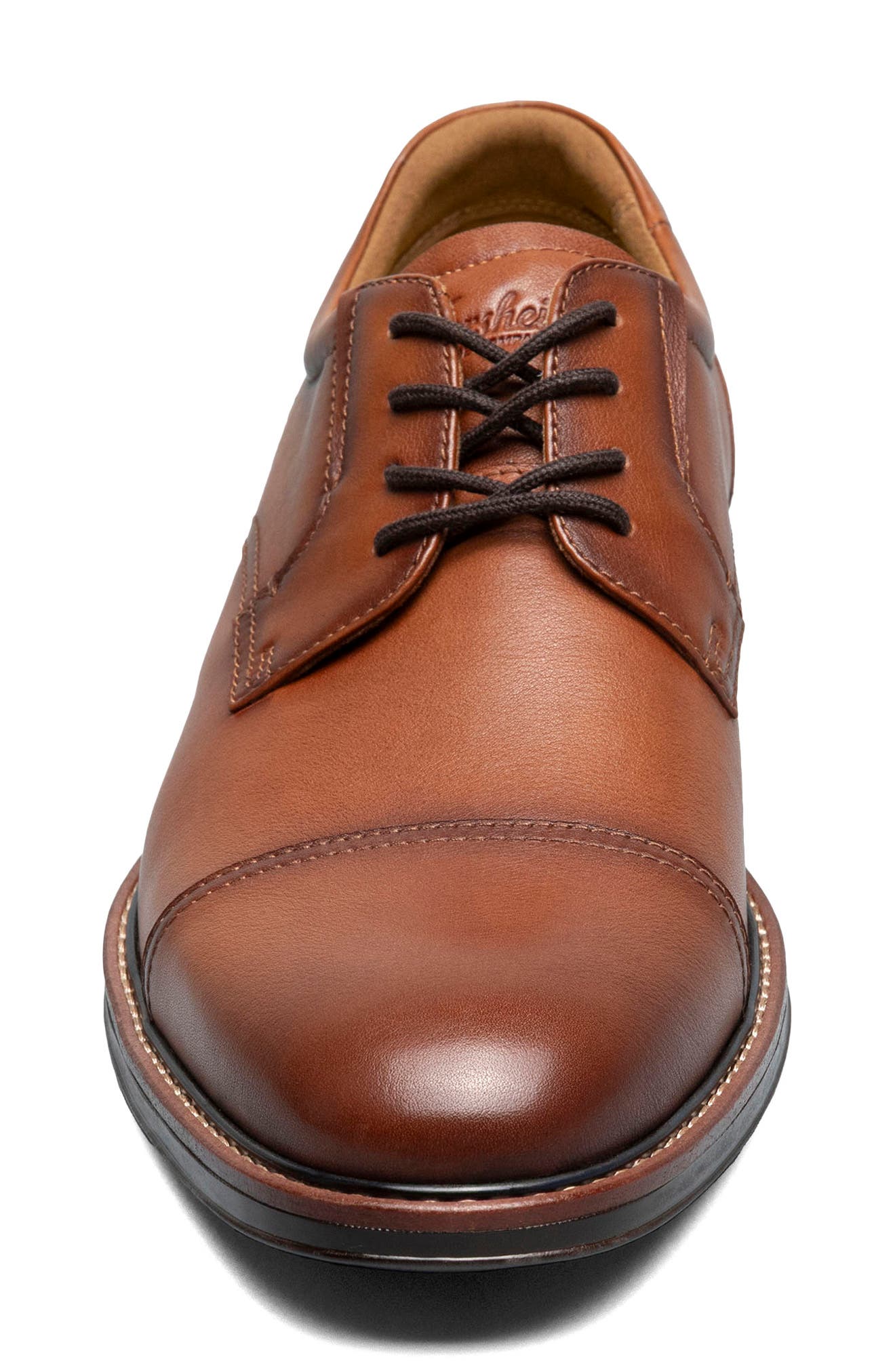 Traveler Cap Toe Derby, Alternate, color, COGNAC