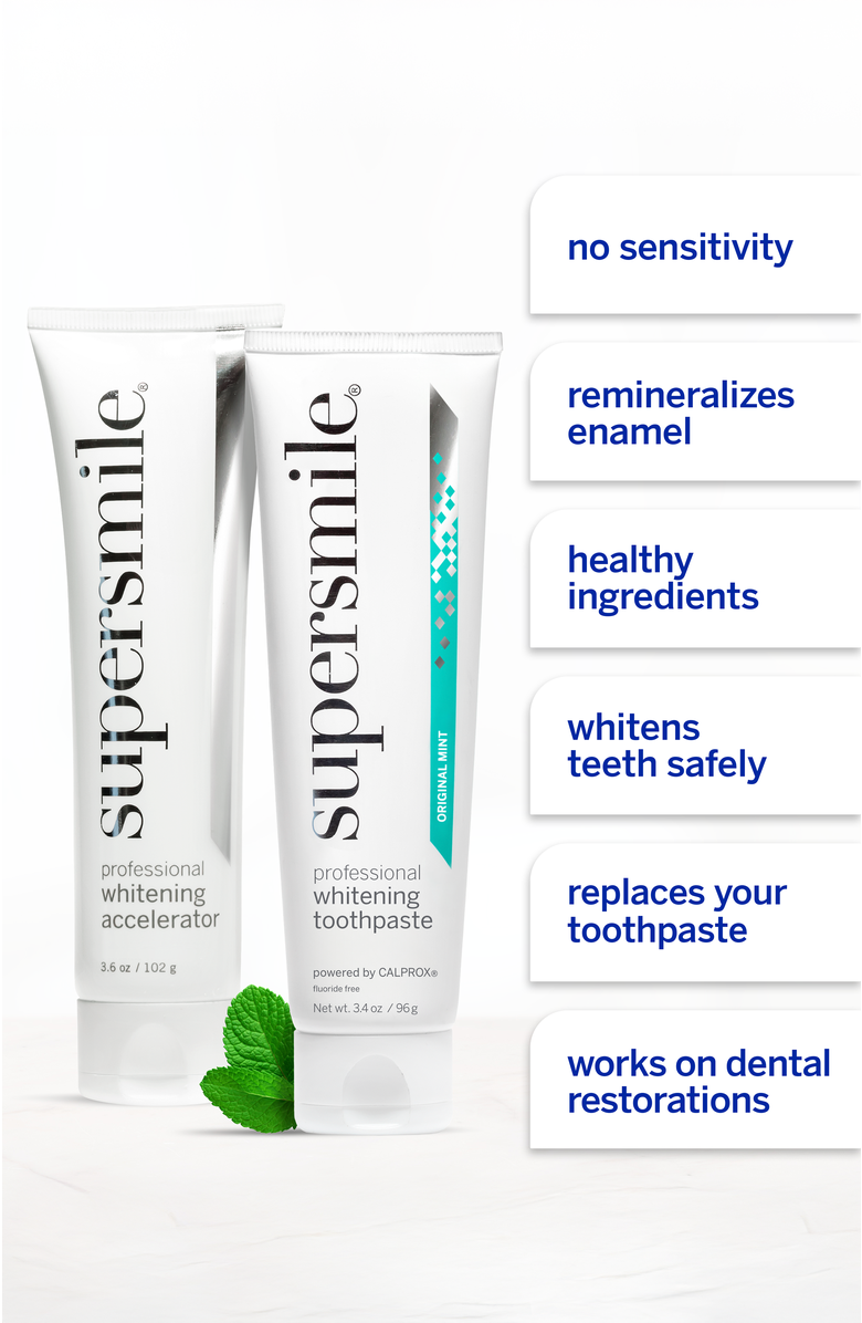 Supersmile Fluoride Free Professional Whitening System - Large, Alternate, color, White