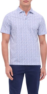 Bugatchi Victor OoohCotton® Cocktail Print Polo
