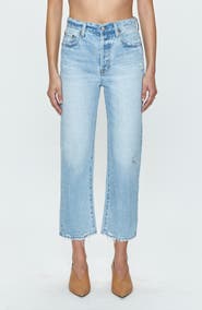 Pistola Cassie High Waist Crop Straight Leg Jeans