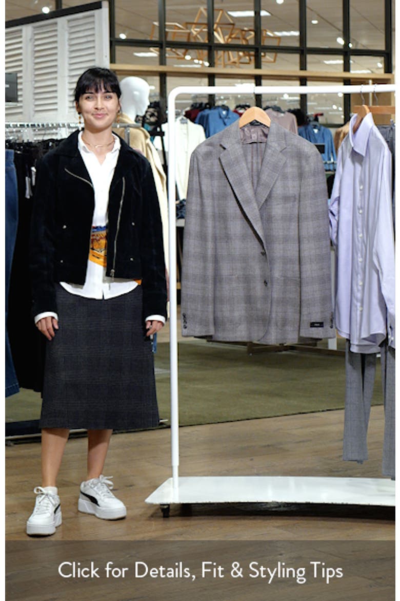 Icon Relaxed Fit Glen Check Brushed Wool Sport Coat video