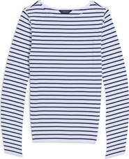vineyard vines Boat Neck Stretch Cotton Top